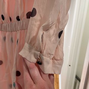 Kate Spade Pink Dress with Black Polka Dots - 10